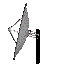gray radar dish
