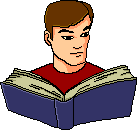 reading a book