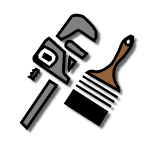 wrench and paint brush